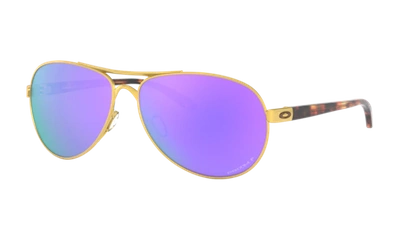 Shop Oakley Feedback Sunglasses In Gold