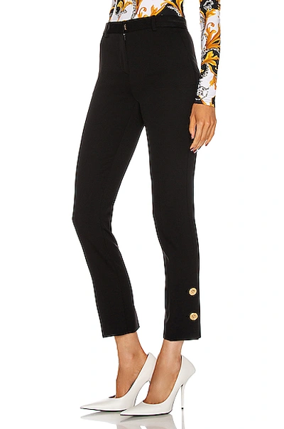 Shop Versace Tailored Pant In Black