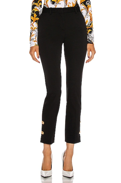 Shop Versace Tailored Pant In Black