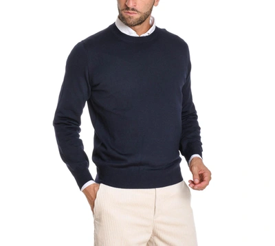 Shop Brunello Cucinelli Men's Blue Wool Sweater