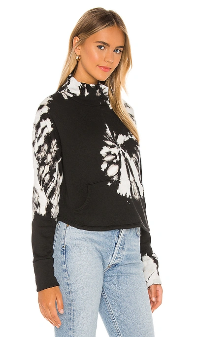 Shop La Made Bello Half Zip Sweater In Black Spiral