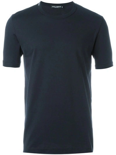 Shop Dolce & Gabbana Round Neck T-shirt In Blue