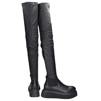 Shop Agl Attilio Giusti Leombruni Overknees D751506 In Black