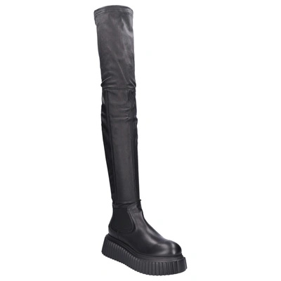 Shop Agl Attilio Giusti Leombruni Overknees D751506 In Black