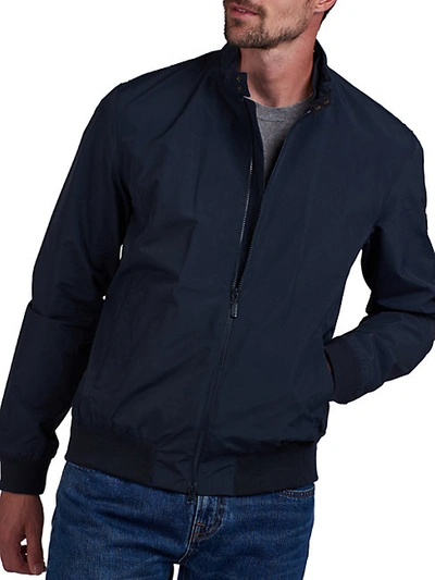 Shop Barbour Runnel Waterproof Bomber Jacket In Navy