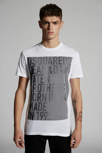 Shop Dsquared2 Men Short Sleeve T-shirt In White