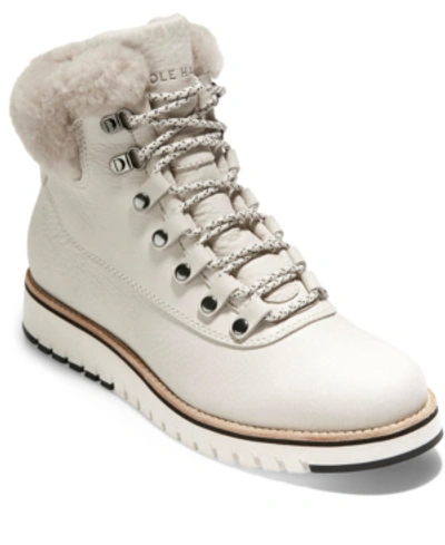 Shop Cole Haan Zerogrand Waterproof Explore Hiker Boots In Pumice Stone Nubuck /pumice St