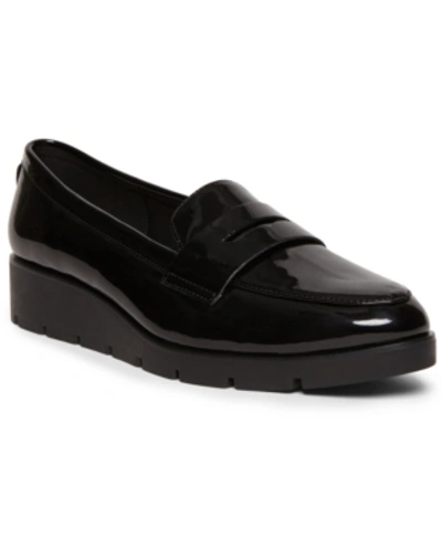 Shop Anne Klein Lynna Loafers In Black Patent