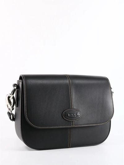 Shop Tod's Mini Pattina Bag Black