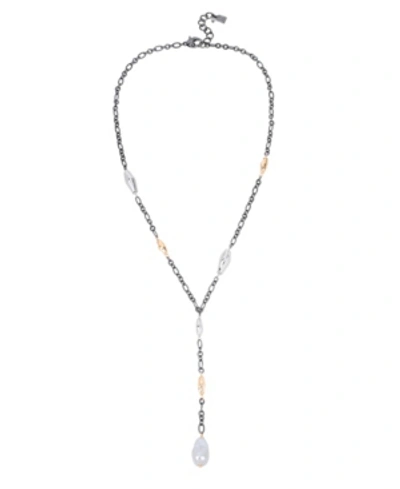 Shop Robert Lee Morris Soho Pearl Y-necklace, 24" + 2" Extender
