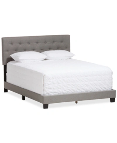 Furniture Cassandra Queen Bed In Light Grey