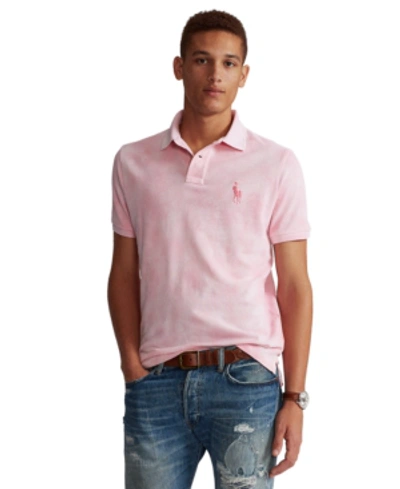 Shop Polo Ralph Lauren Men's Pink Pony Tie-dye Polo Shirt In Pink Tie Dye