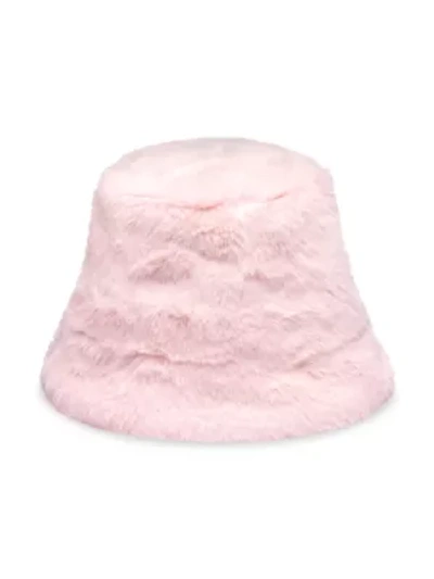 Shop Eugenia Kim Charlie Faux-fur Bucket Hat In Blush