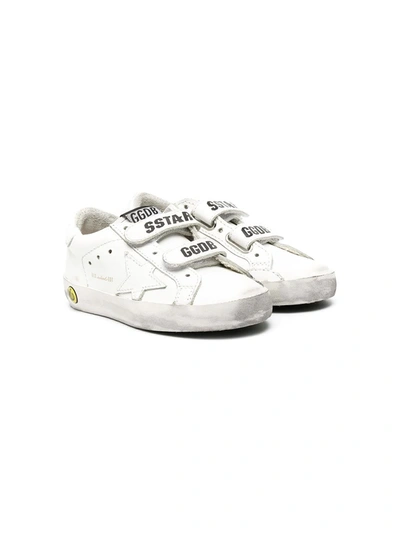 Golden Goose Superstar Touch Strap Sneakers In White