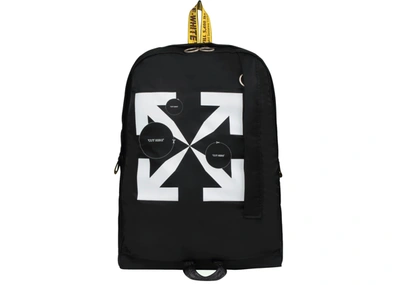 Pre-owned Off-white  "cut Here" Backpack Black/white