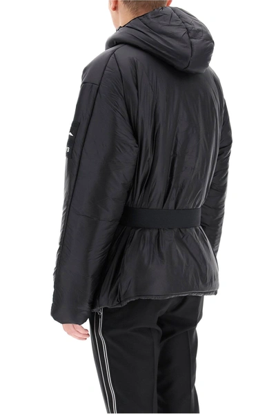 Shop Y-3 M Ch3 Down Jacket With Belt In Black