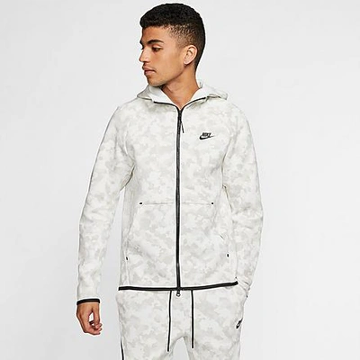 Nike Sportswear Tech Fleece Men's Full-zip Printed Hoodie In White |  ModeSens