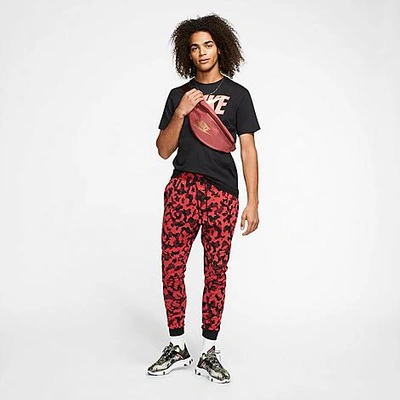 Nike Sportswear Tech Fleece Men s Printed Joggers pueblo Red Clearance Sale In Pueblo Red black ModeSens