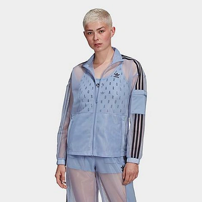 Shop Adidas Originals Adidas Women's Originals Mesh Track Top In Blue