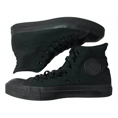 Pre-owned Converse Black Cloth Trainers
