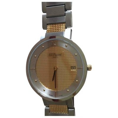 Pre-owned St Dupont Multicolour Gold And Steel Watch
