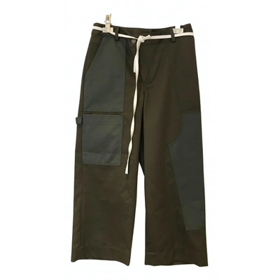 Pre-owned Monse Short Trousers In Khaki