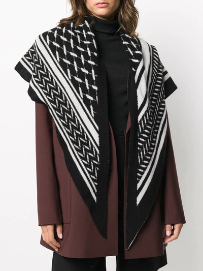 LALA BERLIN TWO-TONE CASHMERE SCARF 