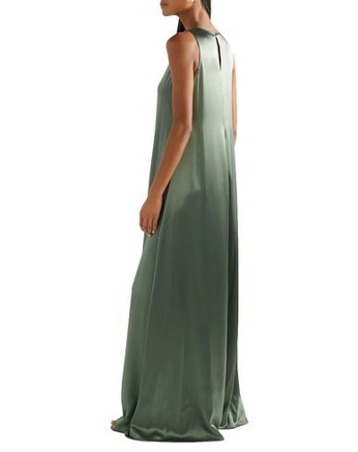 Shop Deveaux Woman Maxi Dress Military Green Size 2 Triacetate, Polyester