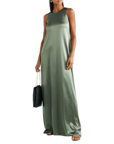 Shop Deveaux Woman Maxi Dress Military Green Size 2 Triacetate, Polyester