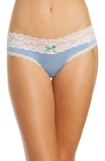 Shop Honeydew Intimates Ahna Thong In Moonlit