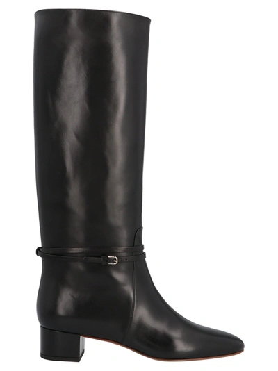 Shop Francesco Russo Women's Black Ankle Boots