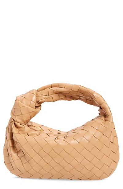 BOTTEGA VENETA: Jodie hobo bag in woven nappa leather - Beige