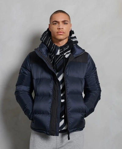 Superdry Sportstyle Code Down Puffer Jacket In Navy | ModeSens
