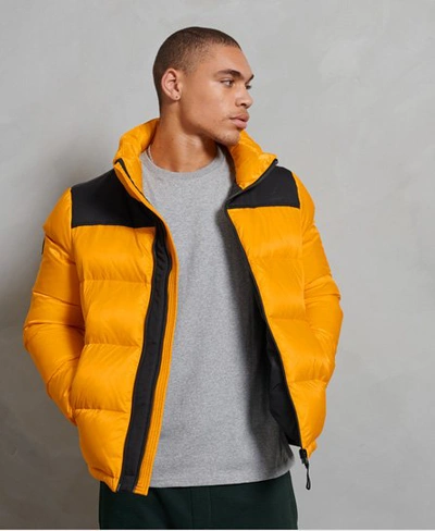 Madison Krimpen Overeenkomend Superdry Men's Sportstyle Code Down Puffer Jacket Yellow | ModeSens