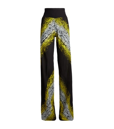 Shop Rick Owens Wide-leg Leopard Print Trousers