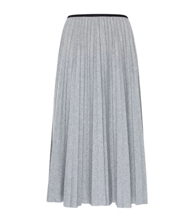 Shop Moncler Pleated Midi Skirt