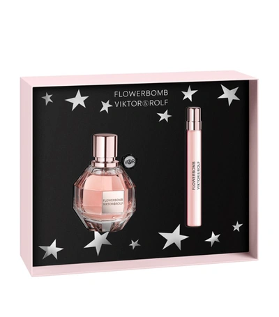 Shop Viktor & Rolf Flowerbomb Eau De Parfum Gift Set In White