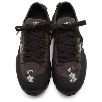 Shop Cecilie Bahnsen Brown Diemme Edition Floral Max Sneakers