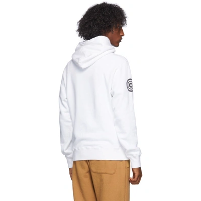 Shop Undercover White Printed Hoodie