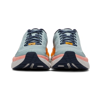 Shop Hoka One One Blue Bondi 7 Sneakers In Blue Haze