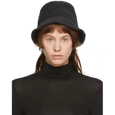 Shop Isabel Marant Black Haley Bucket Hat In 30fn Faded