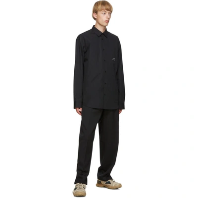 Oamc Colonel Wool Pants In Black