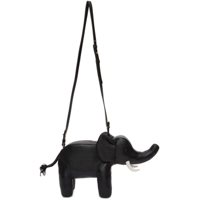 Shop Thom Browne Black Small Elephant Bag In 001 Black