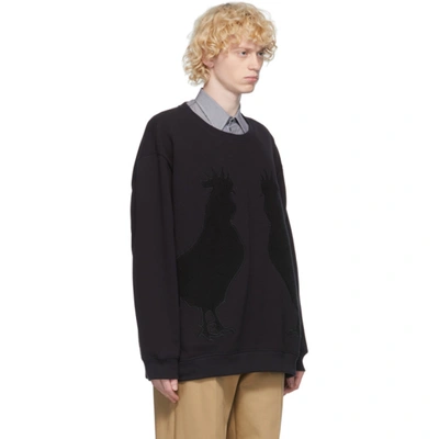 Shop Loewe Navy Rooster Sweatshirt In 5110 Navy