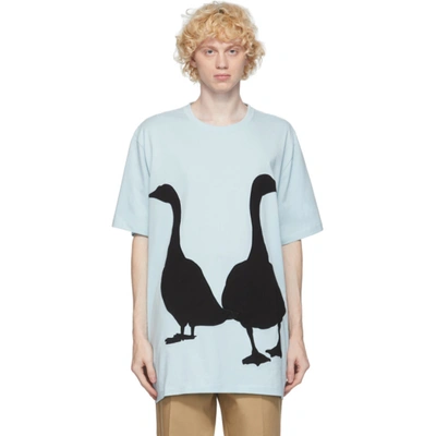 Shop Loewe Blue Goose T-shirt In 6410 Blue