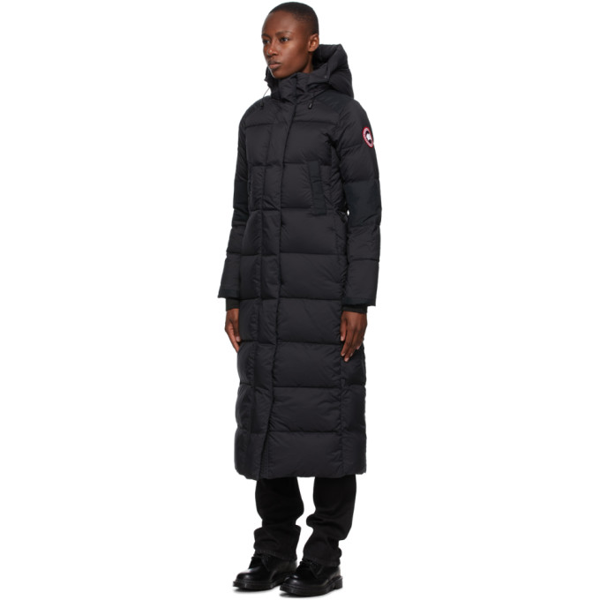 Canada Goose Women's Alliston Longline Hooded Down Parka In 61 Black