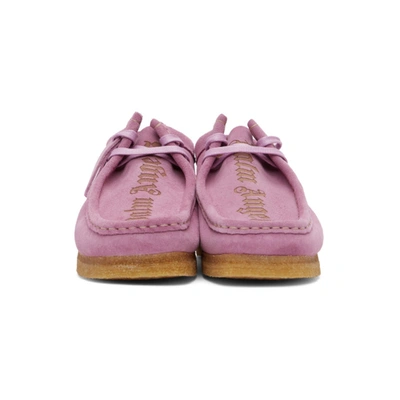 PALM ANGELS 紫色 CLARKS ORIGINALS 联名 WALLABEE 沙漠靴