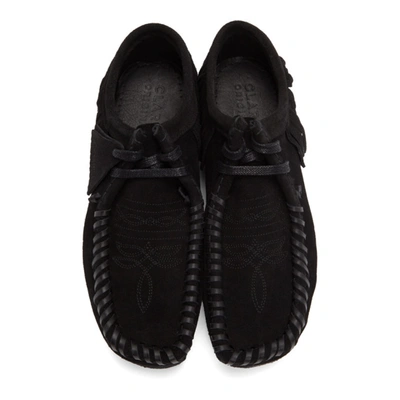 PALM ANGELS 黑色 CLARKS ORIGINALS 联名 WALLABEE 流苏沙漠靴