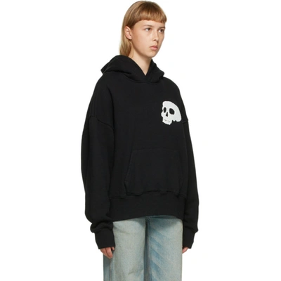 Shop Palm Angels Black Skull Hoodie