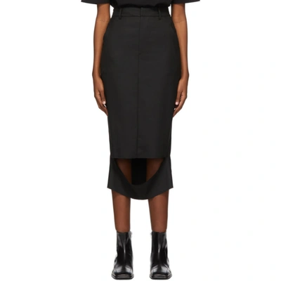 Shop Ader Error Black Cecile Skirt